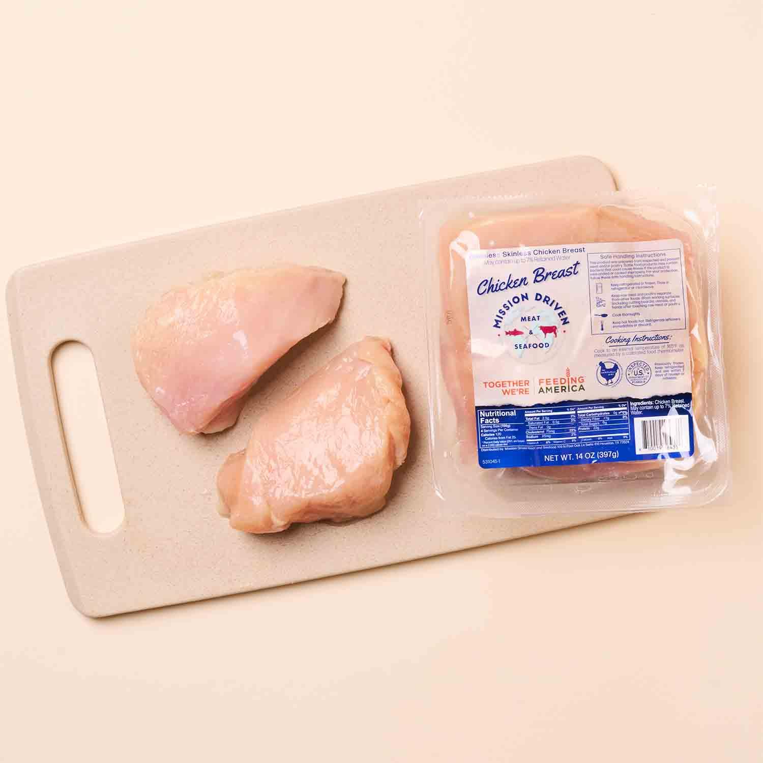 Antibiotic-Free Chicken Breast, Boneless Skinless, 1 Lb