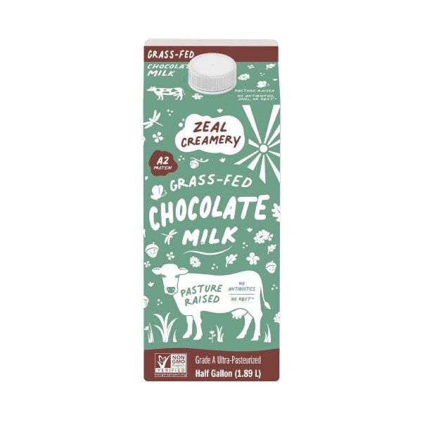 Get Zeal Creamery Chocolate Whole Milk, Grass-Fed, A2 Delivered
