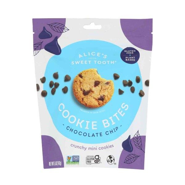 Get Alice's Sweet Tooth Gluten-Free Cookie Bites, Chocolate Chip