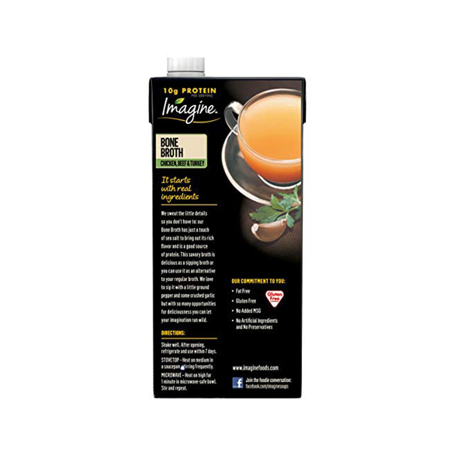 Chicken, Beef and Turkey Bone Broth, 32 Oz