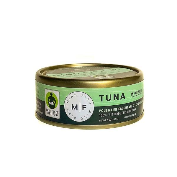 Get Mind Fish Co. Pole & Line Skipjack Tuna in Olive Oil, Fair