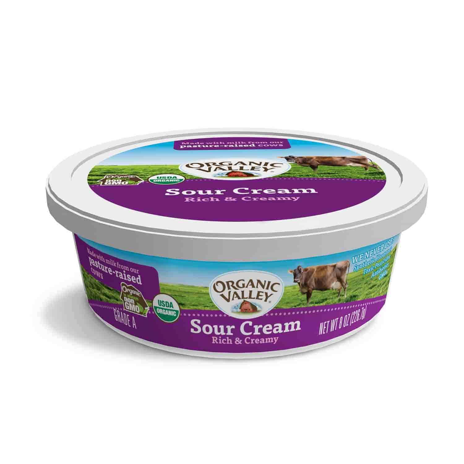 Organic Sour Cream, 8 Oz