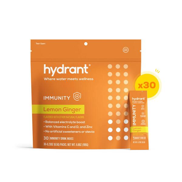 Get Hydrant Rapid Hydration Mix, Lemon Ginger + Immunity Delivered