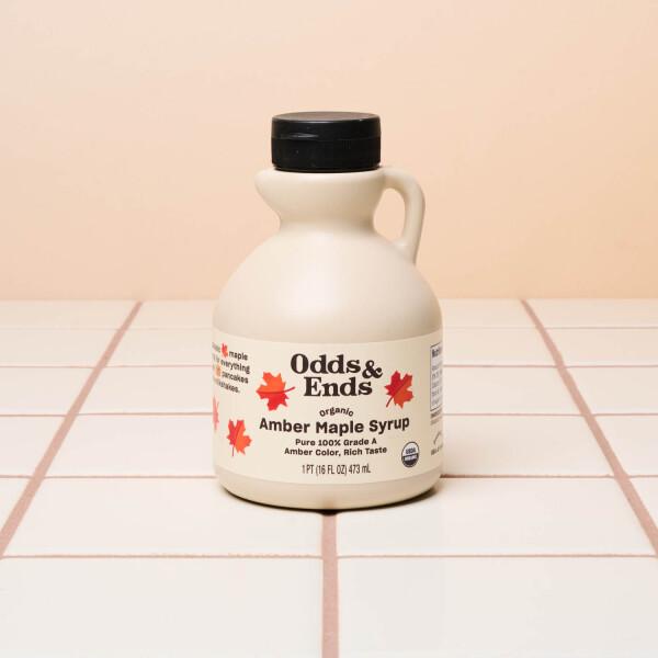 Get Odds & Ends Organic Pure Maple Syrup, Amber Rich Delivered