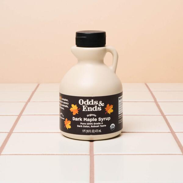 Get Odds & Ends Organic Dark Maple Syrup, Pure 100% Grade A