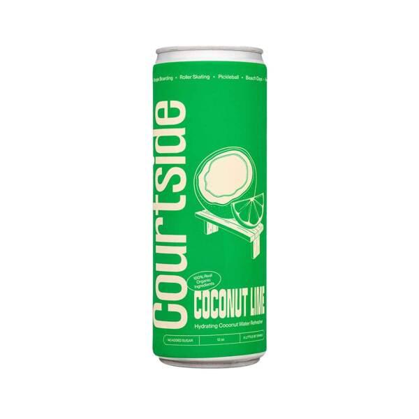 Get Courtside Sparkling Coconut Water Refresher, Coconut Lime