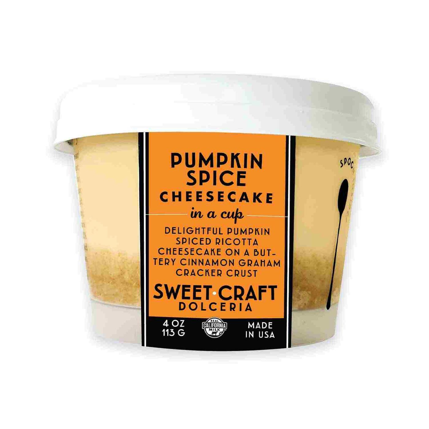 Get Sweet Craft Dolceria Cheesecake in a Cup, Pumpkin Spice