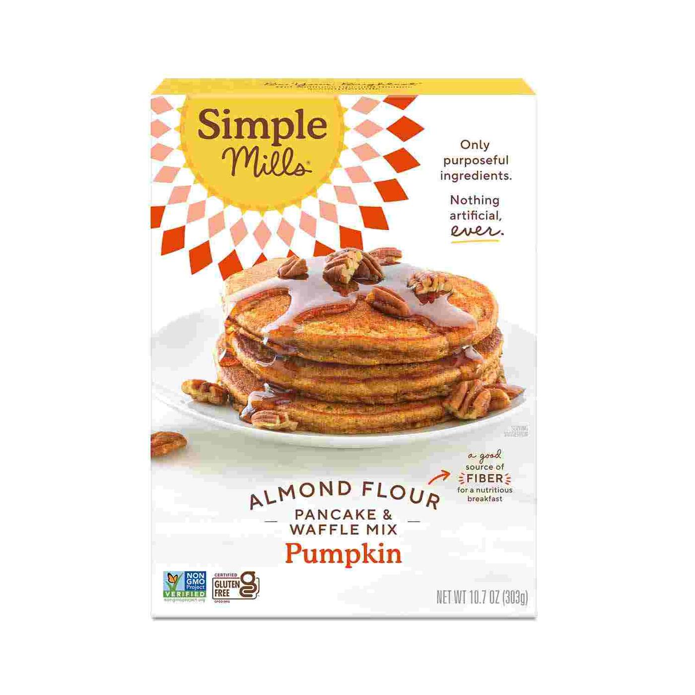 Get Simple Mills Gluten-Free Pancake & Waffle Mix, Pumpkin