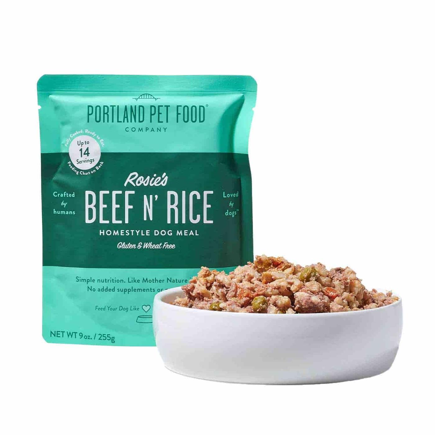 Get Portland Pet Company Homestyle Dog Meal, Rosie's Beef n' Rice