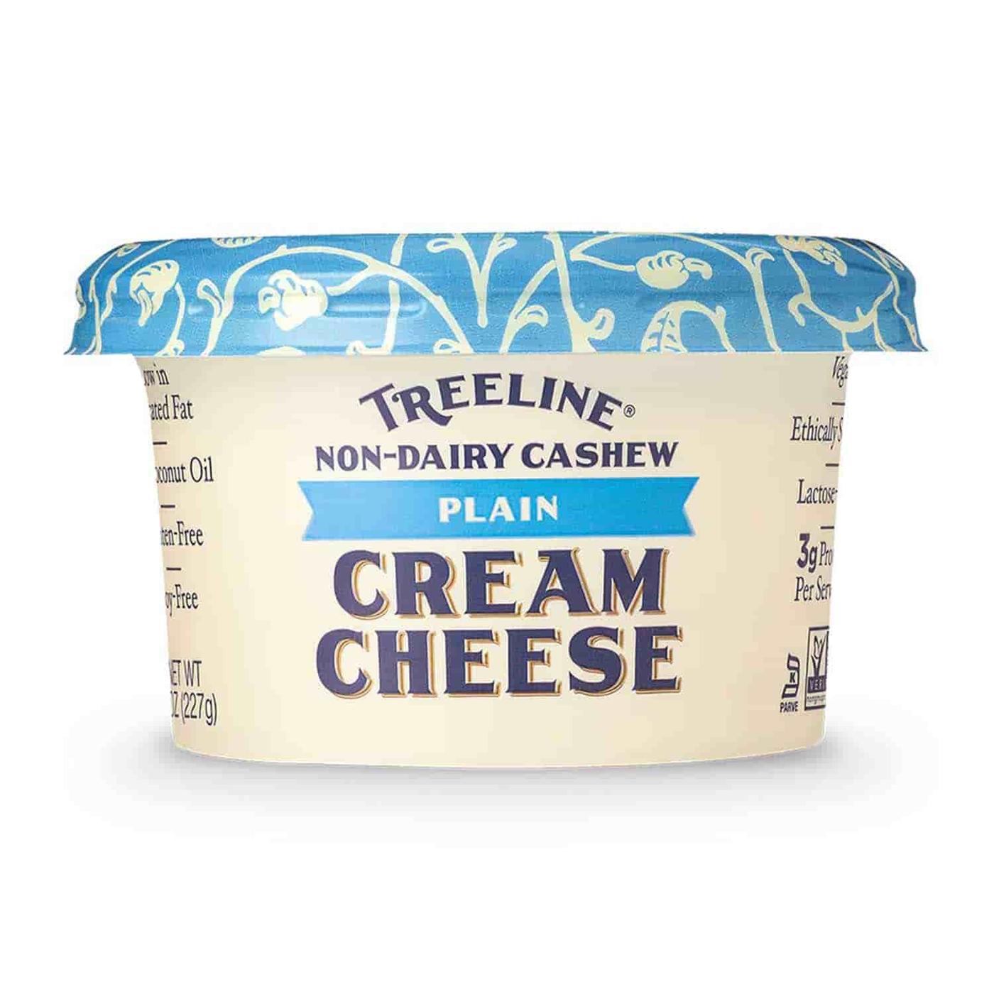 Get Treeline Cheese Plant-Based Cream Cheese, Plain Delivered