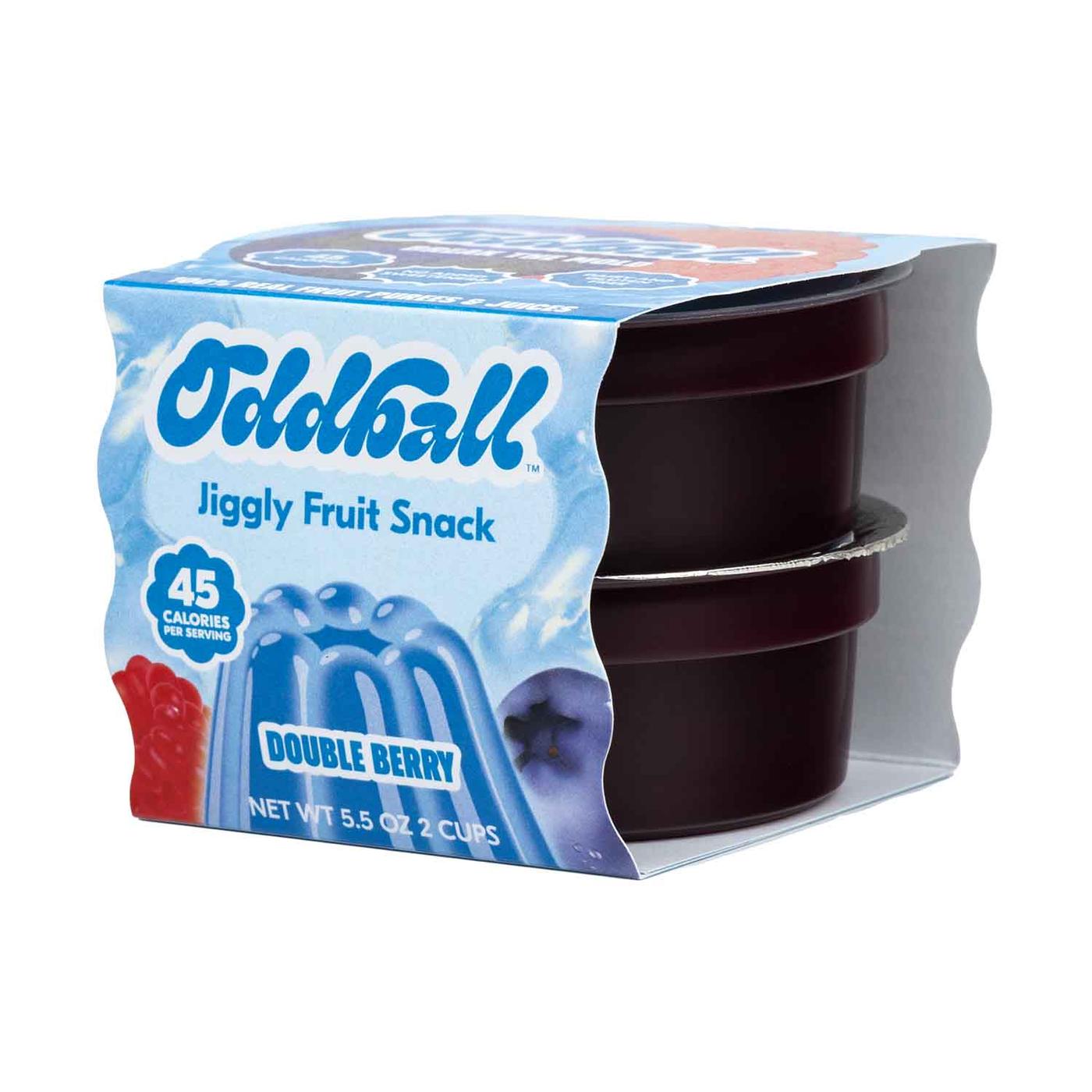 ding jingle bells 3層トースト　ブルーベリー Get Oddball Plant-Based Jiggly Fruit Snack Cups, Double Berry