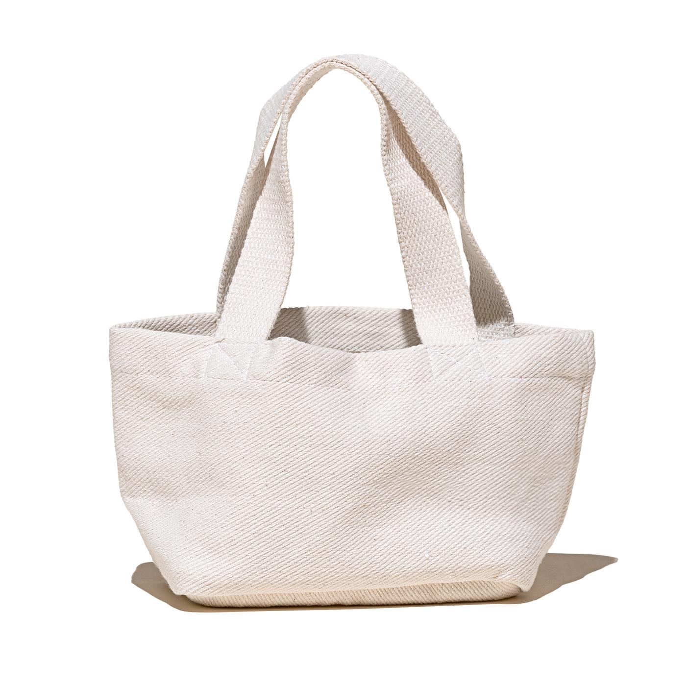 [LOW CLASSIC] / ☆ 24SS PADDED MINI TOTE BAG / WHITE Mini Tote Bag for Women Canvas Purse with Portfolio Tote Bag