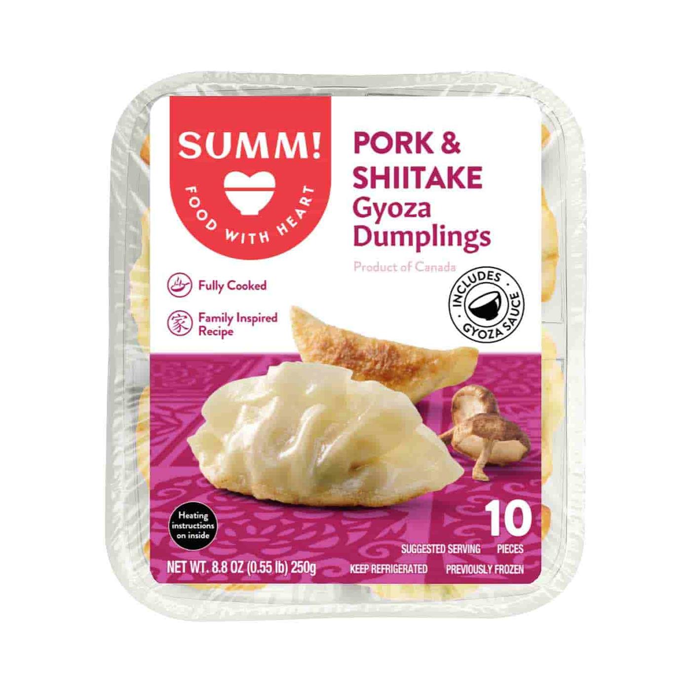 Get Summ! Foods Gyoza Dumplings, Pork & Shiitake Mushroom