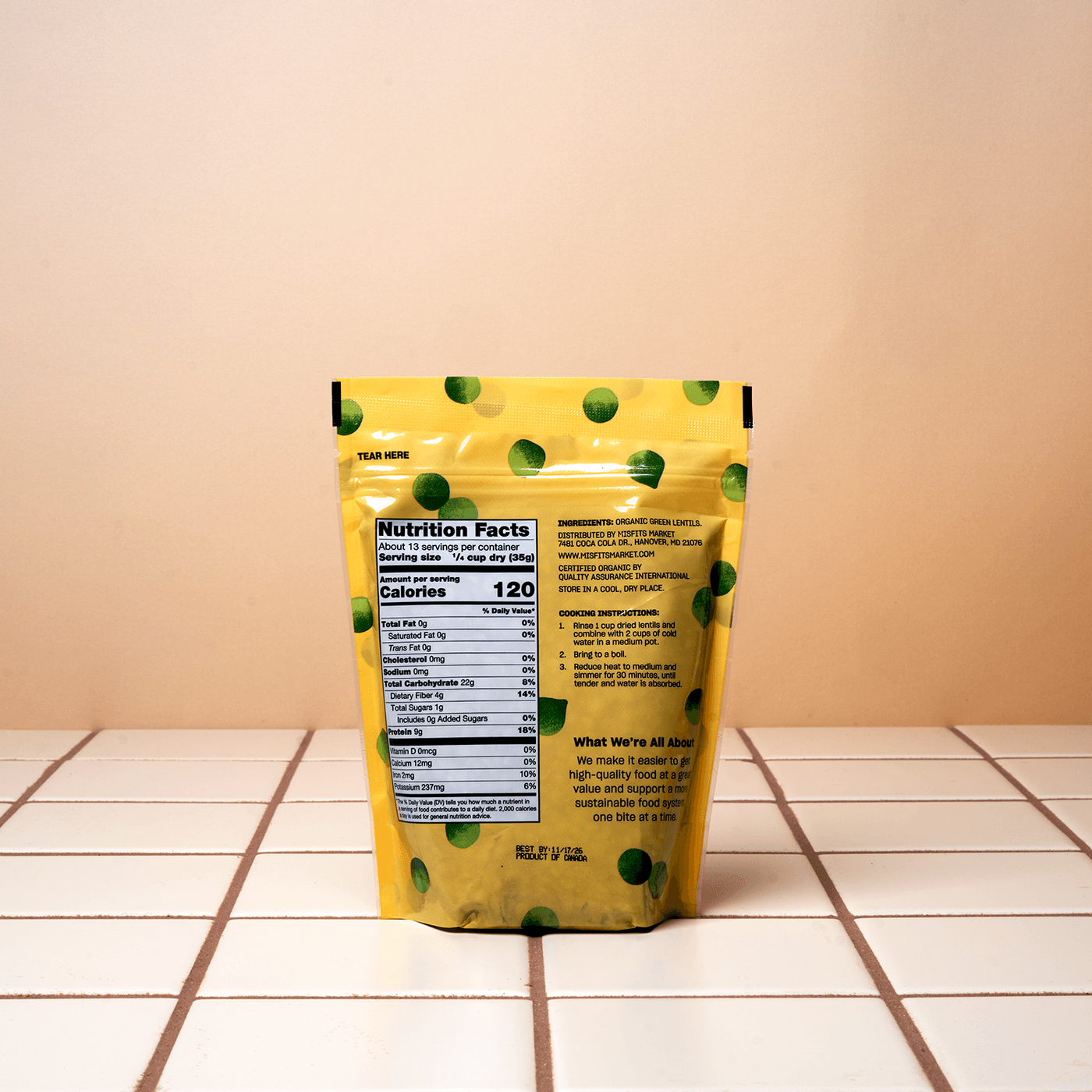 Get Odds & Ends Organic Dried Green Lentils Delivered | Misfits Market