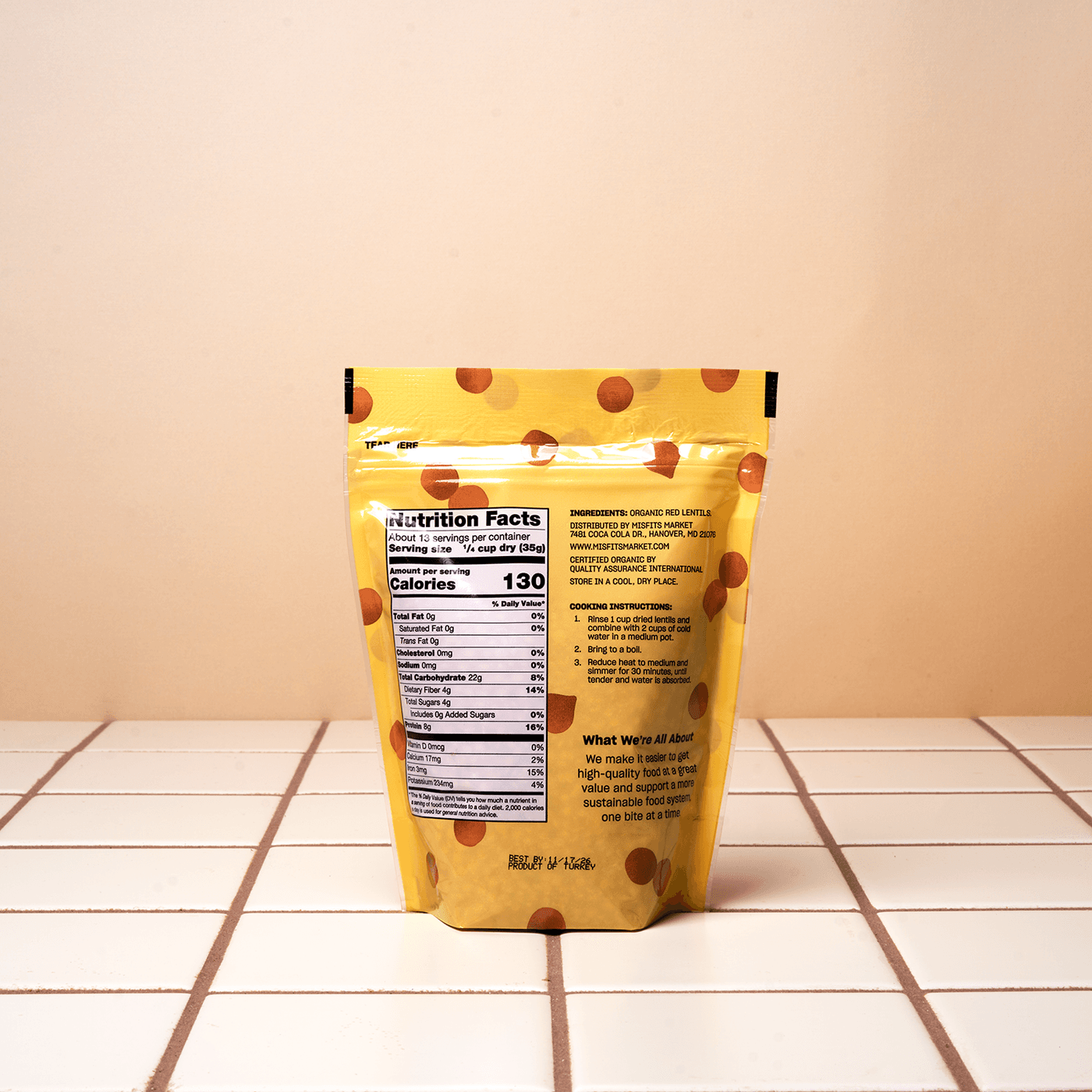 Get Odds & Ends Organic Dried Red Lentils Delivered | Misfits Market