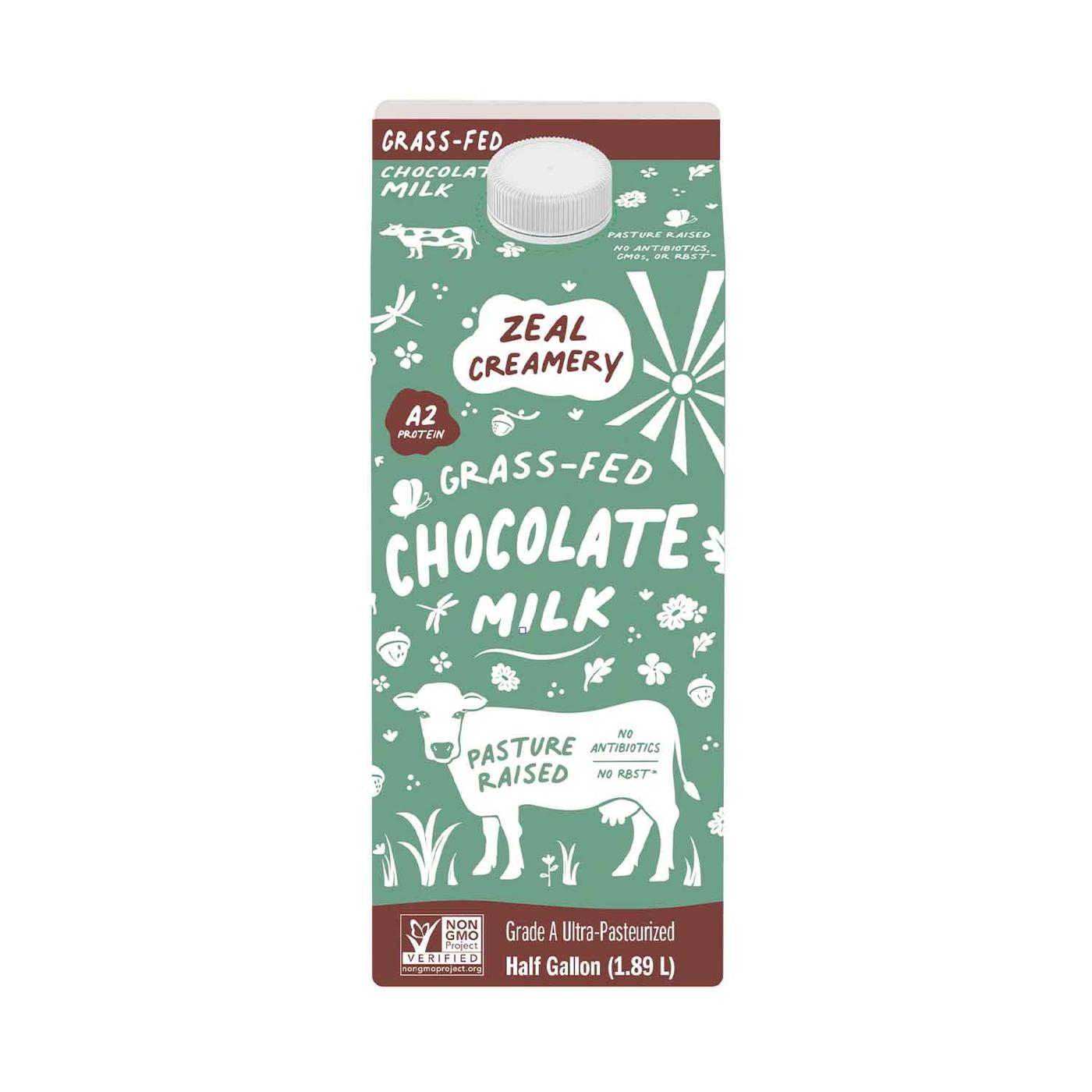 Get Zeal Creamery Chocolate Whole Milk, Grass-Fed, A2 Delivered