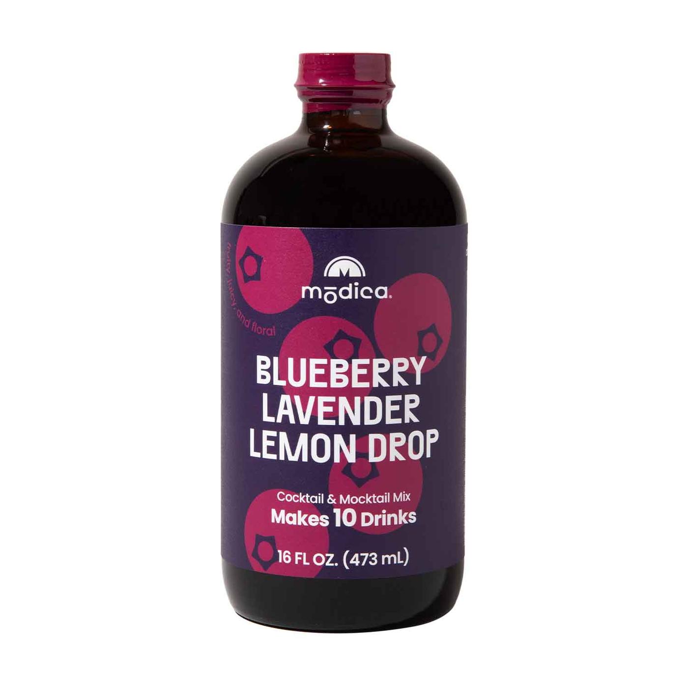 Get Modica Cocktail + Mocktail Mix, Blueberry Lavender Lemon Drop