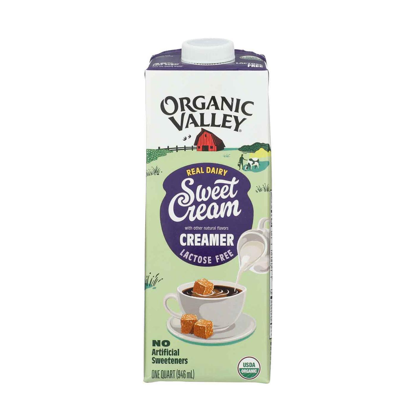 Get Organic Valley Organic Lactose-Free Sweet Cream Creamer