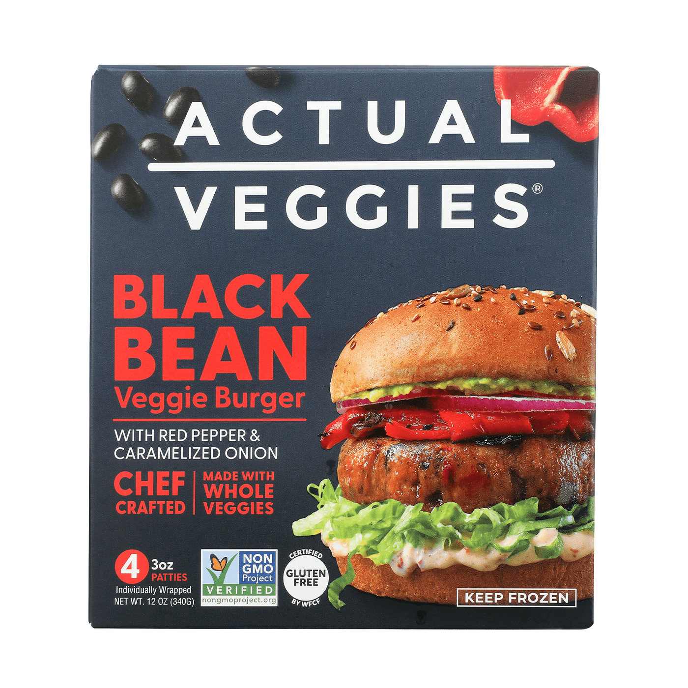 Get Actual Veggies Veggie Burger, Black Bean Delivered | Misfits
