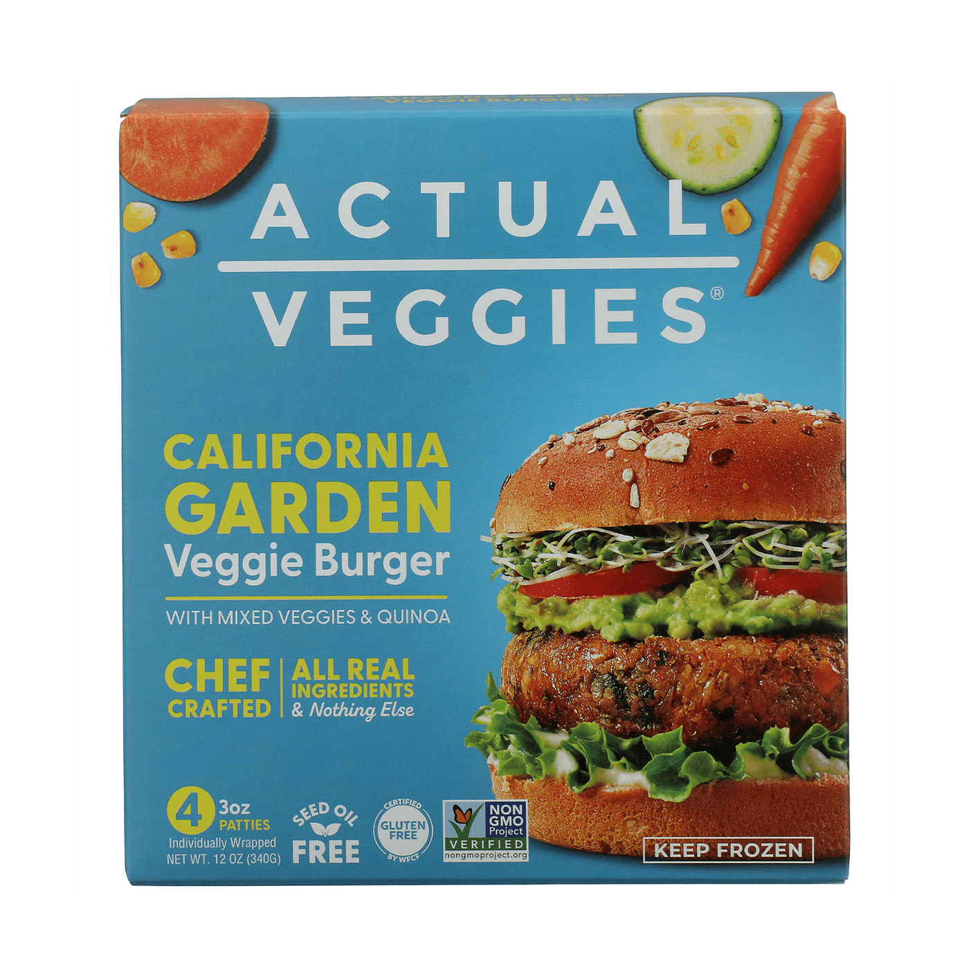 Get Actual Veggies Veggie Burger, California Garden Delivered
