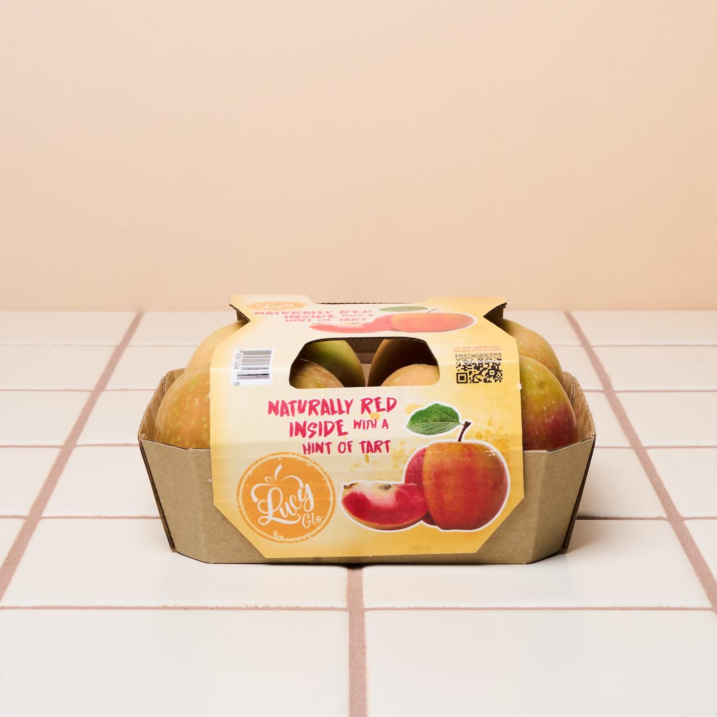 Glo Apple Raspberry Lucy Glo Apples, 4 Ct