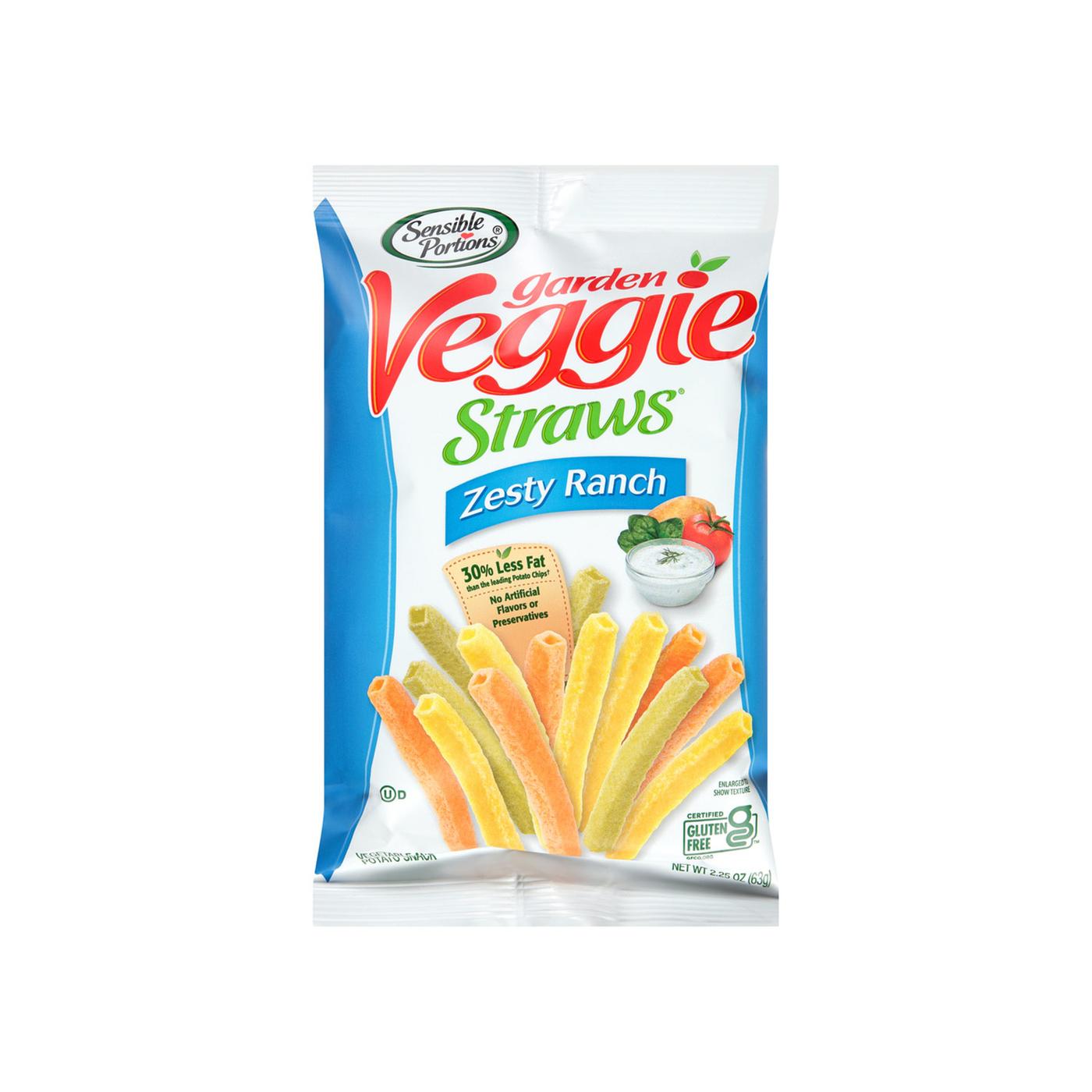 Get Sensible Portions Garden Veggie Straws, Zesty Ranch Delivered