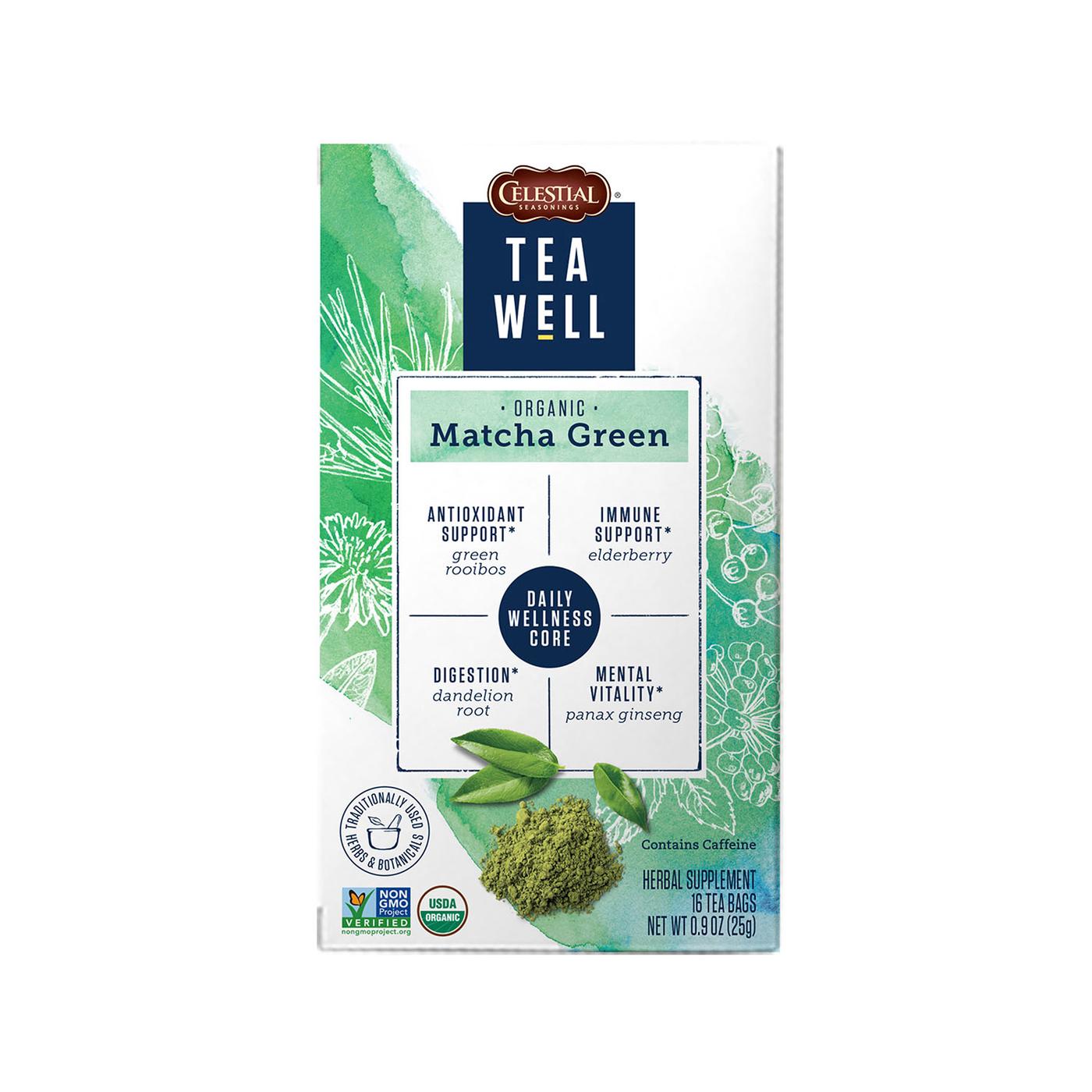 Get Celestial Seasonings Teawell Bags, Matcha Green Delivered