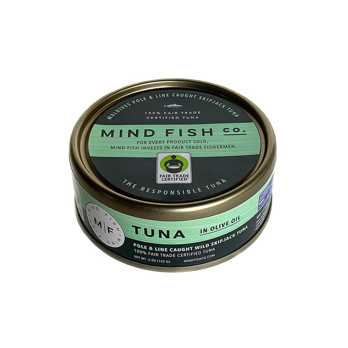 Get Mind Fish Co. Pole & Line Skipjack Tuna in Olive Oil, Fair