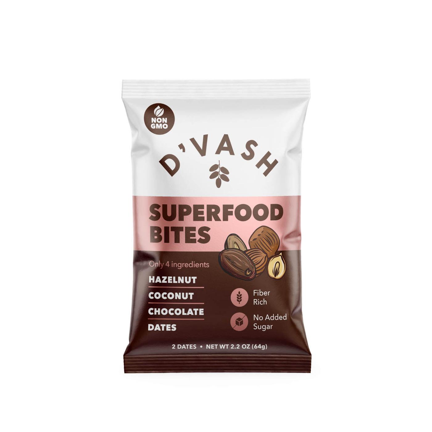 ココとナッツ Get D'vash Hazelnut Coconut Chocolate Superfood Bites Delivered