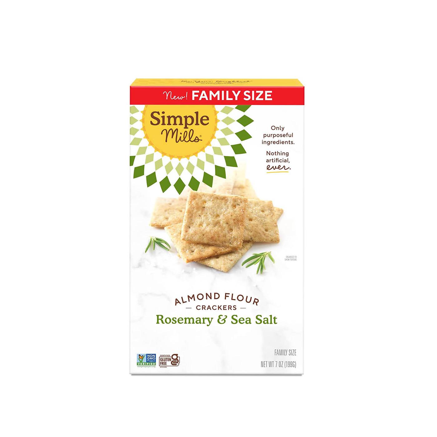 Almond Flour Crackers, Rosemary and Sea Salt, 7 Oz
