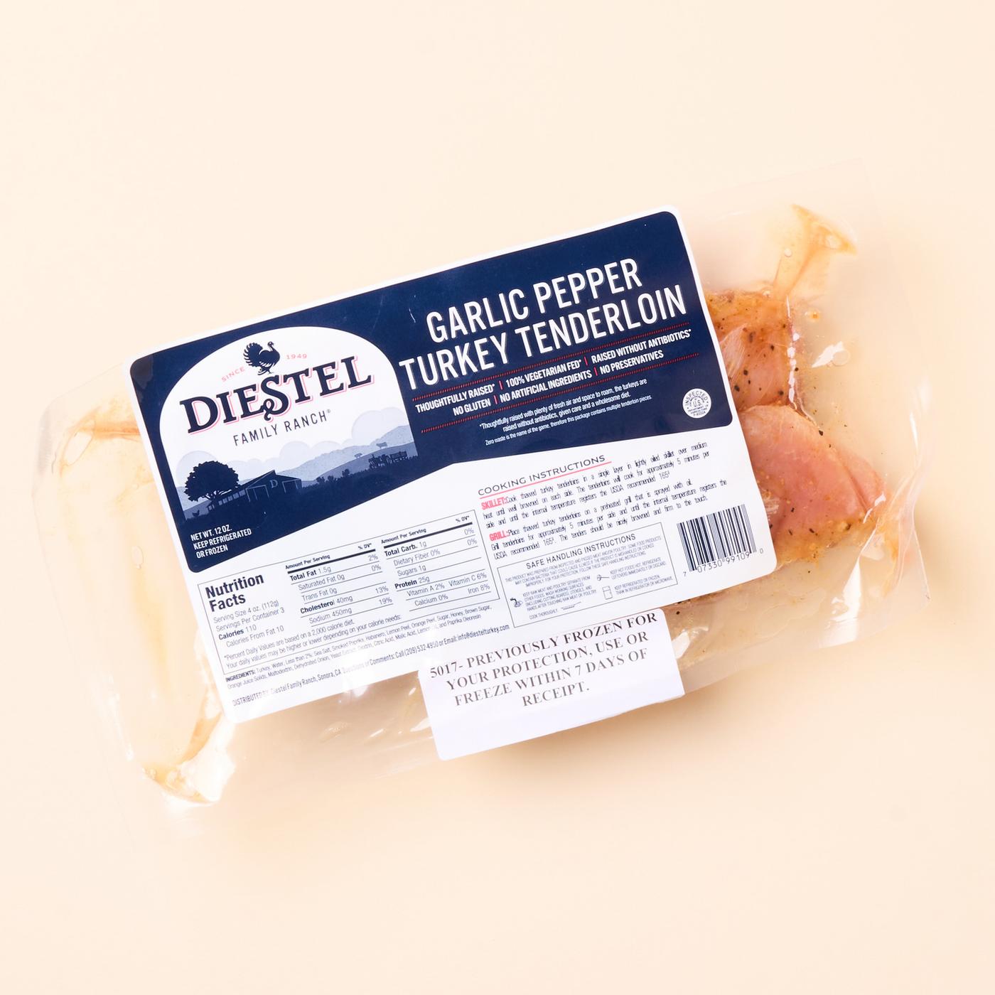 Get Diestel Family Ranch Turkey Tenderloin, Garlic Pepper