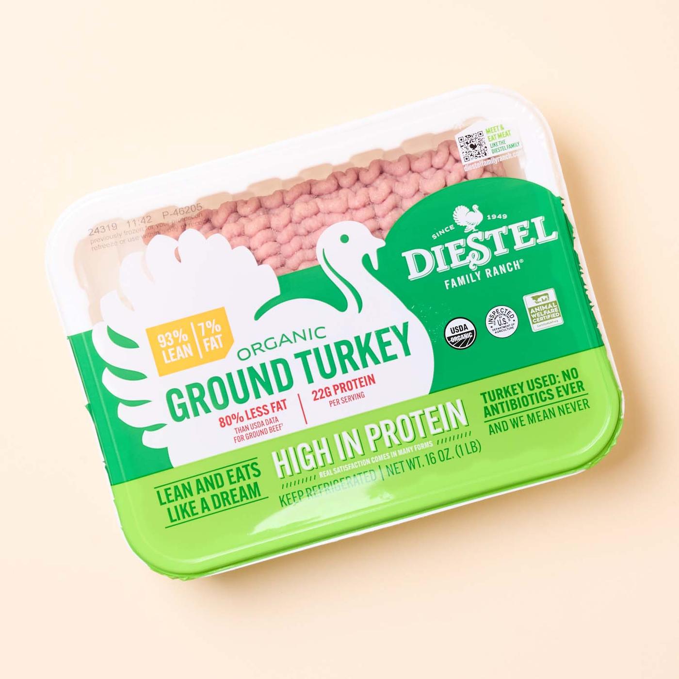 Get Diestel Family Ranch Organic Turkey, Ground Delivered