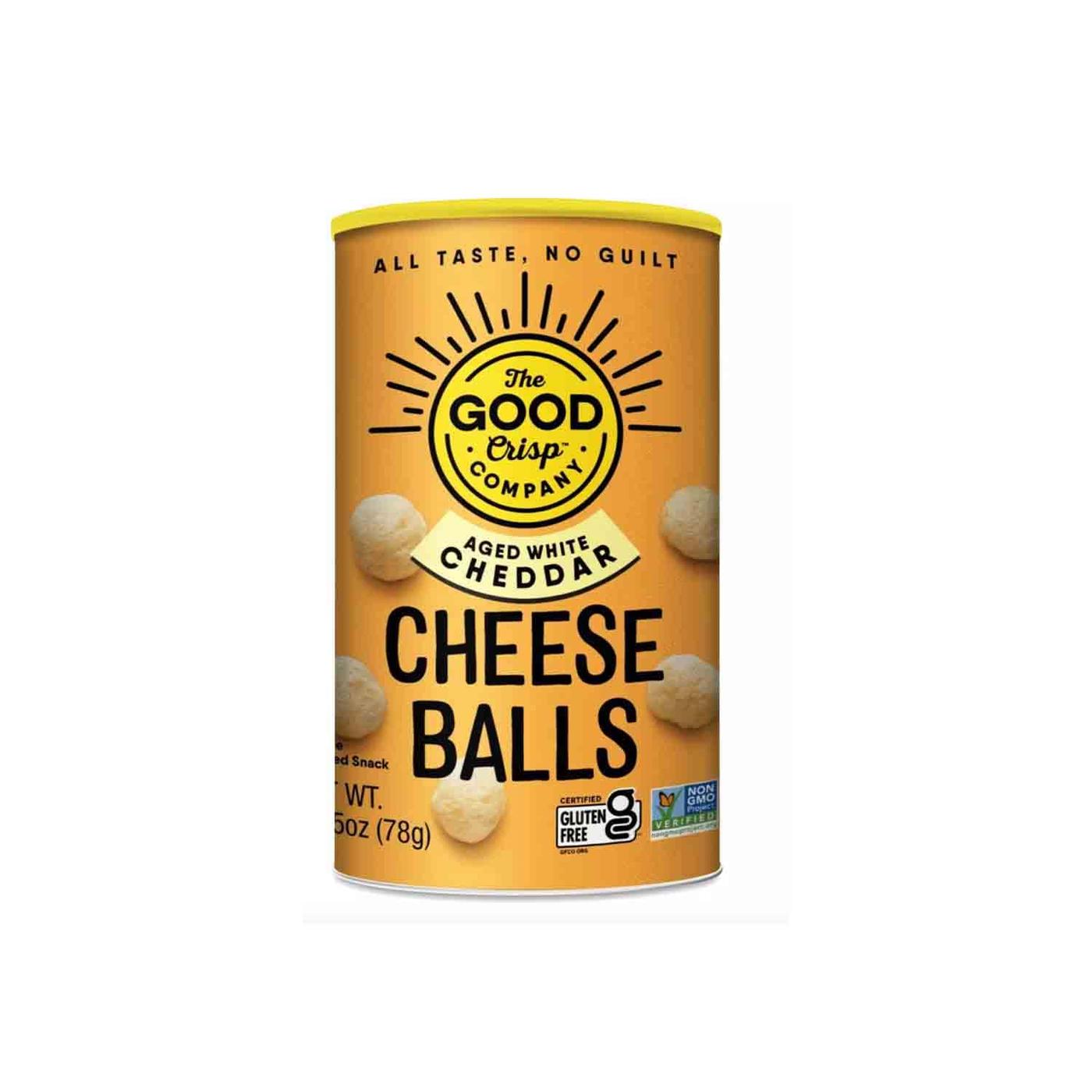 Get The Good Crisp Company Aged White Cheddar Cheese Balls