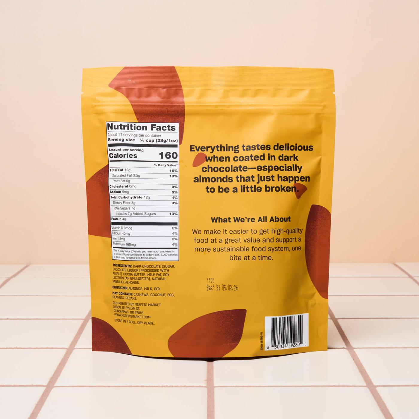 Get Odds & Ends Dark Chocolate Covered Broken Almonds Delivered