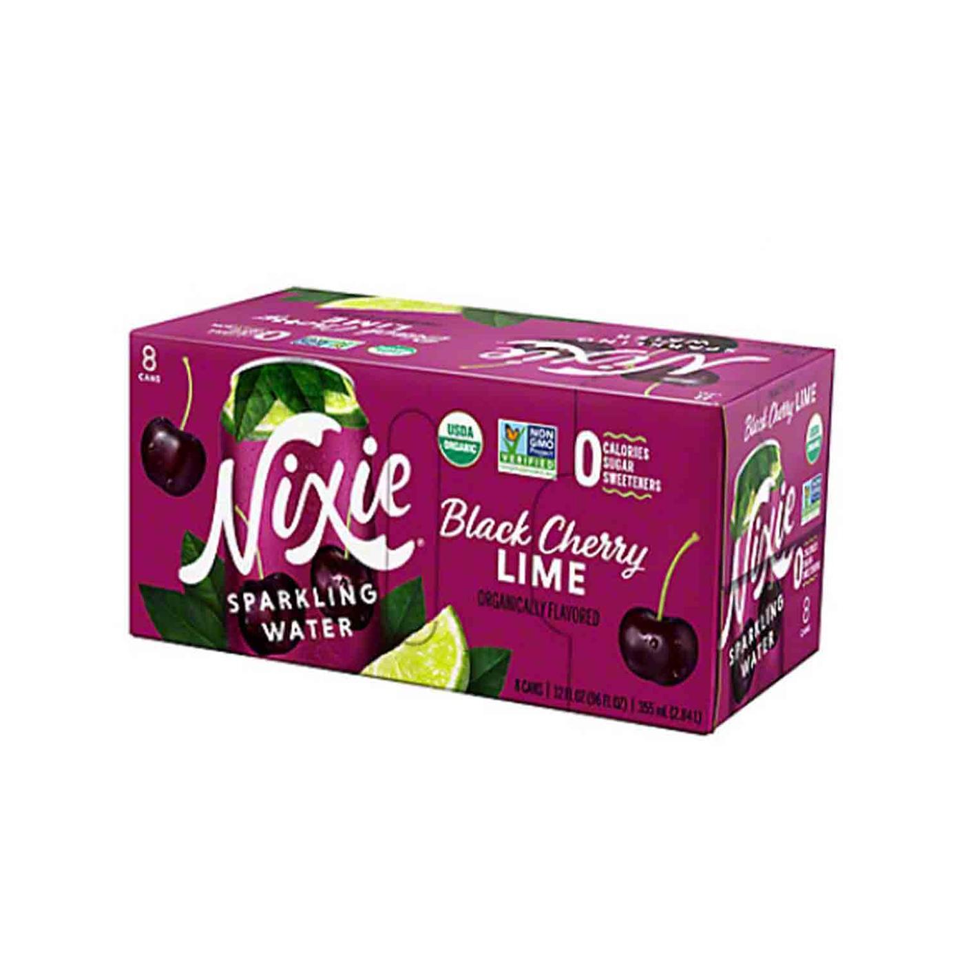 Get Nixie Organic Black Cherry Lime Sparkling Water Delivered