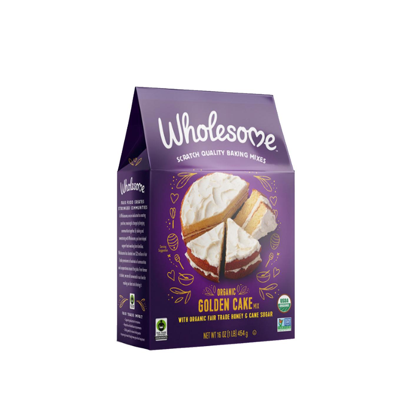 Get Wholesome Organic Golden Cake Scratch Quality Baking Mix