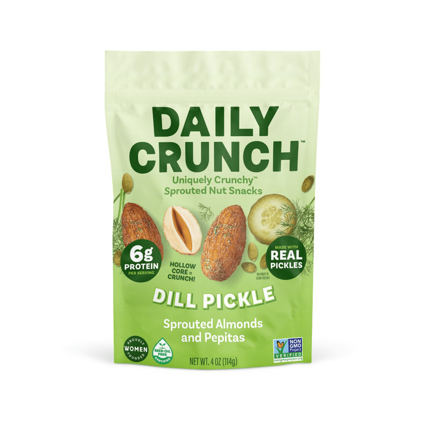 Get Daily Crunch Sprouted Almonds and Pepitas, Dill Pickle