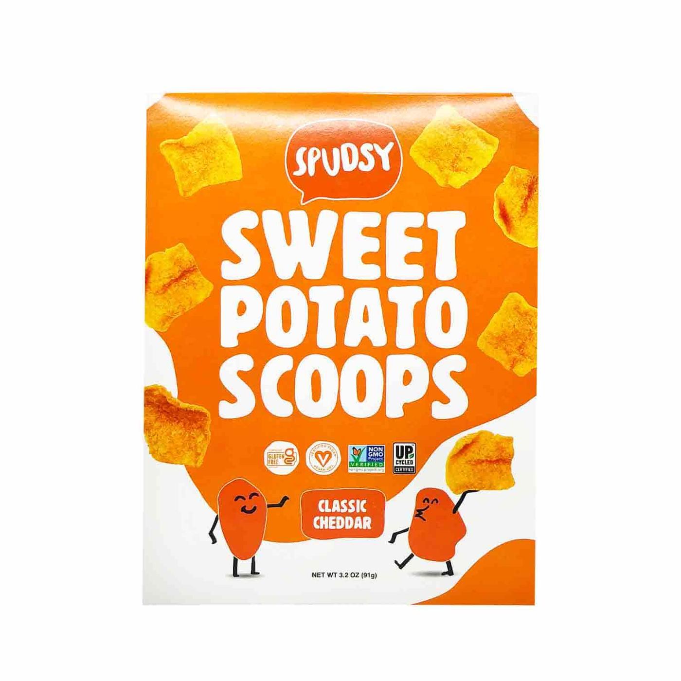 Sweet Potato Scoops, Classic Cheddar, 3.2 Oz