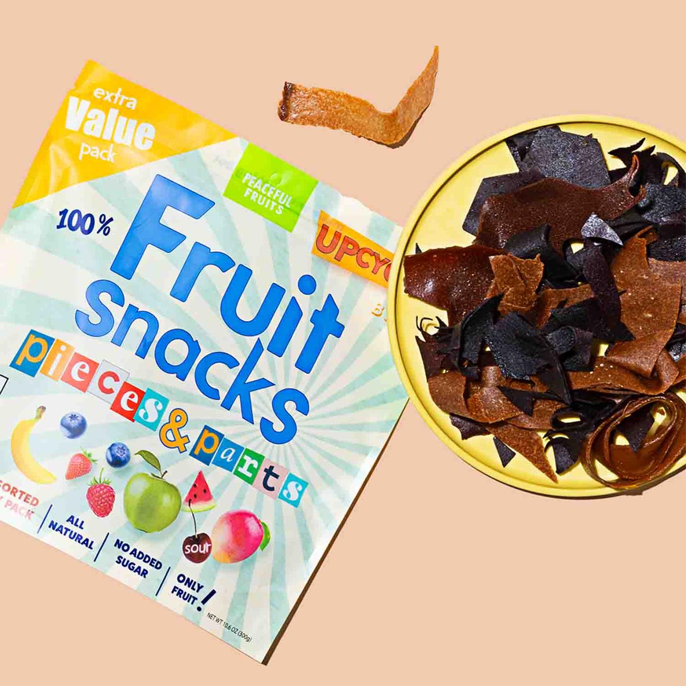 Get Peaceful Fruits Upcycled Fruit Snacks, Pieces & Parts
