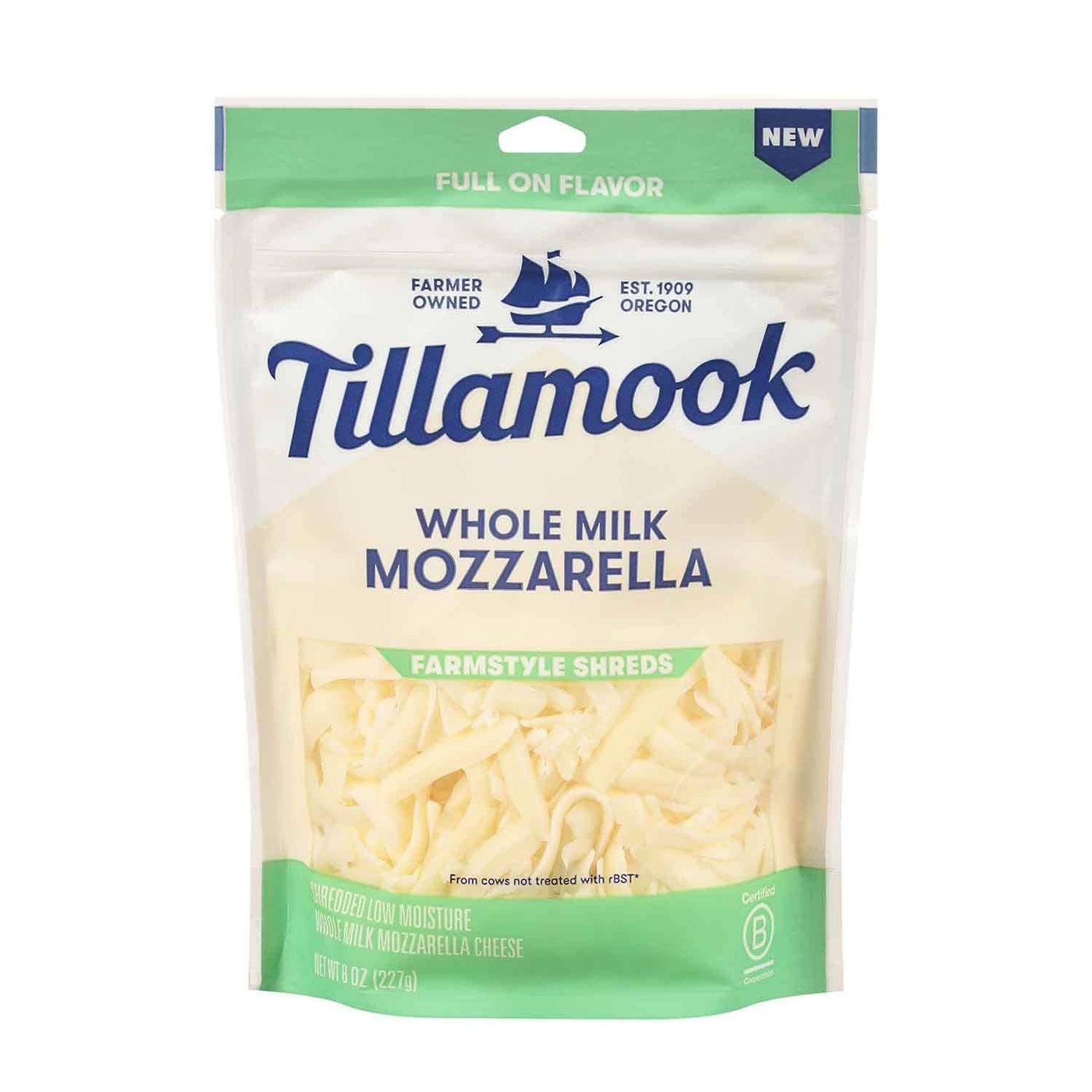 Get Tillamook Whole Milk Mozzarella Cheese, Shredded Delivered
