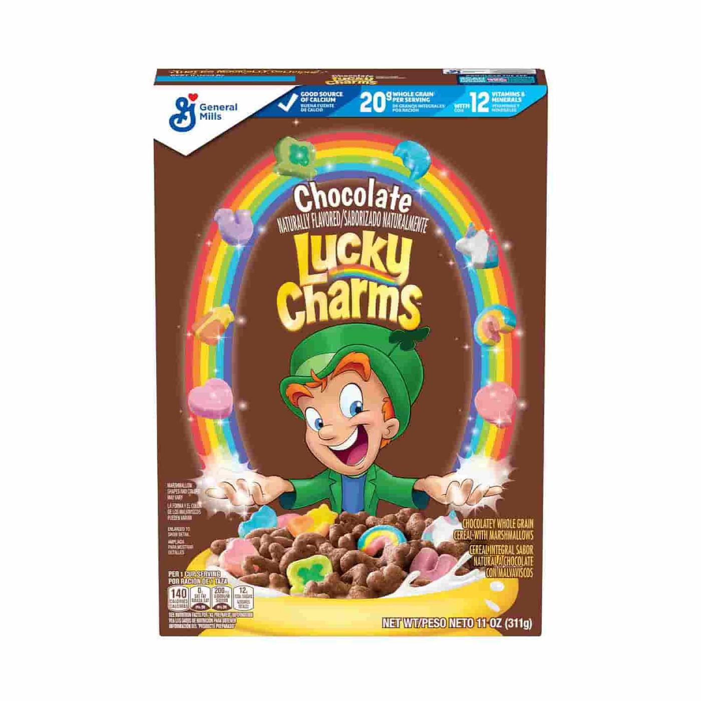 Get General Mills Lucky Charms Cereal, Chocolate Delivered
