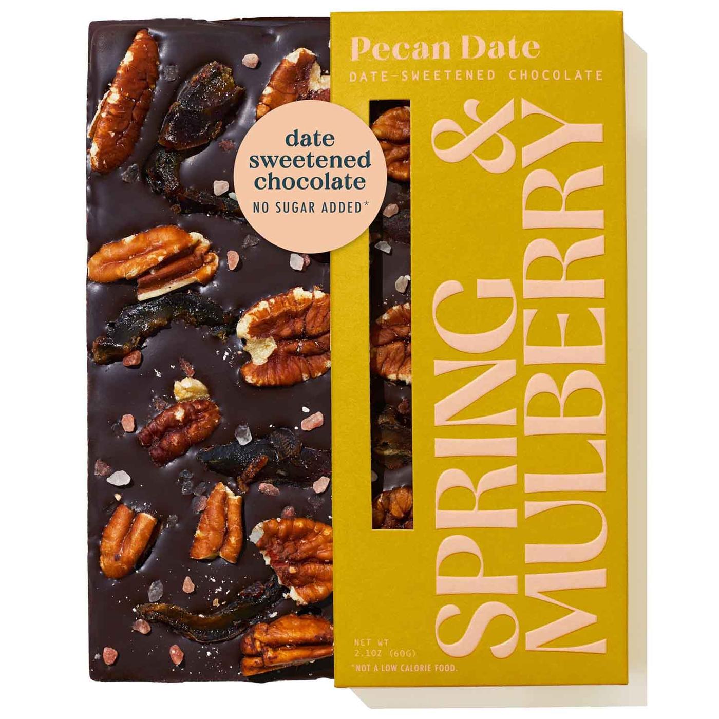 Get Spring & Mulberry Date-Sweetened Chocolate, Pecan Date