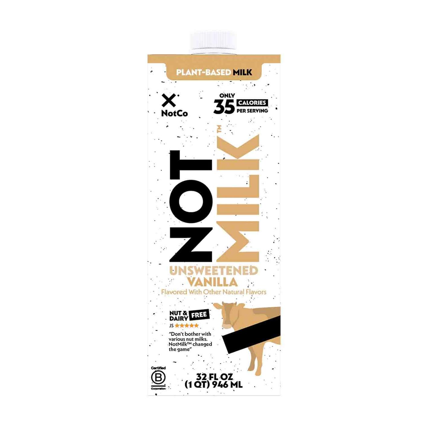 Get NotCo Plant-Based Milk, Unsweetened Vanilla Delivered