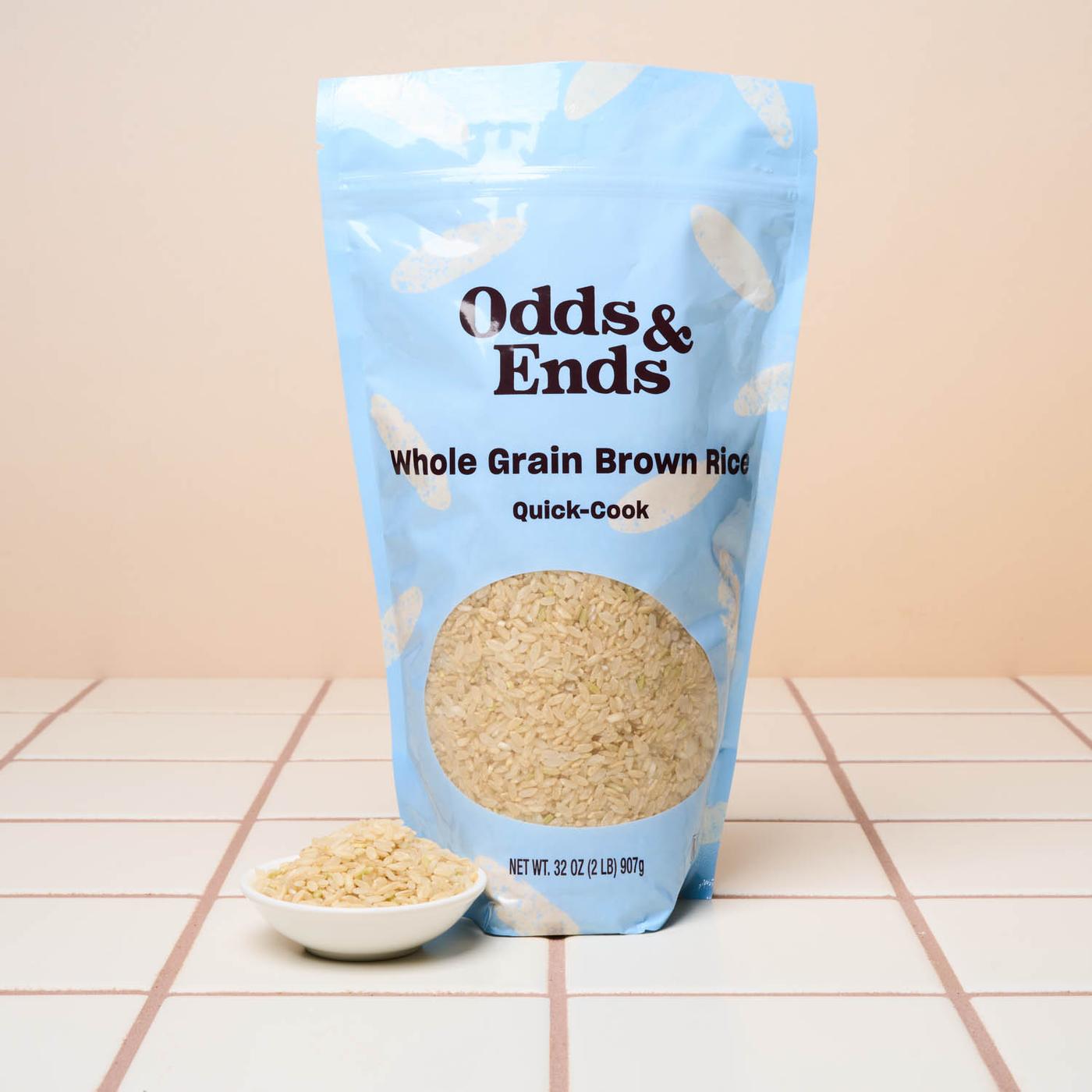 Get Odds & Ends Brown Calrose Rice, Quick Cook Delivered | Misfits