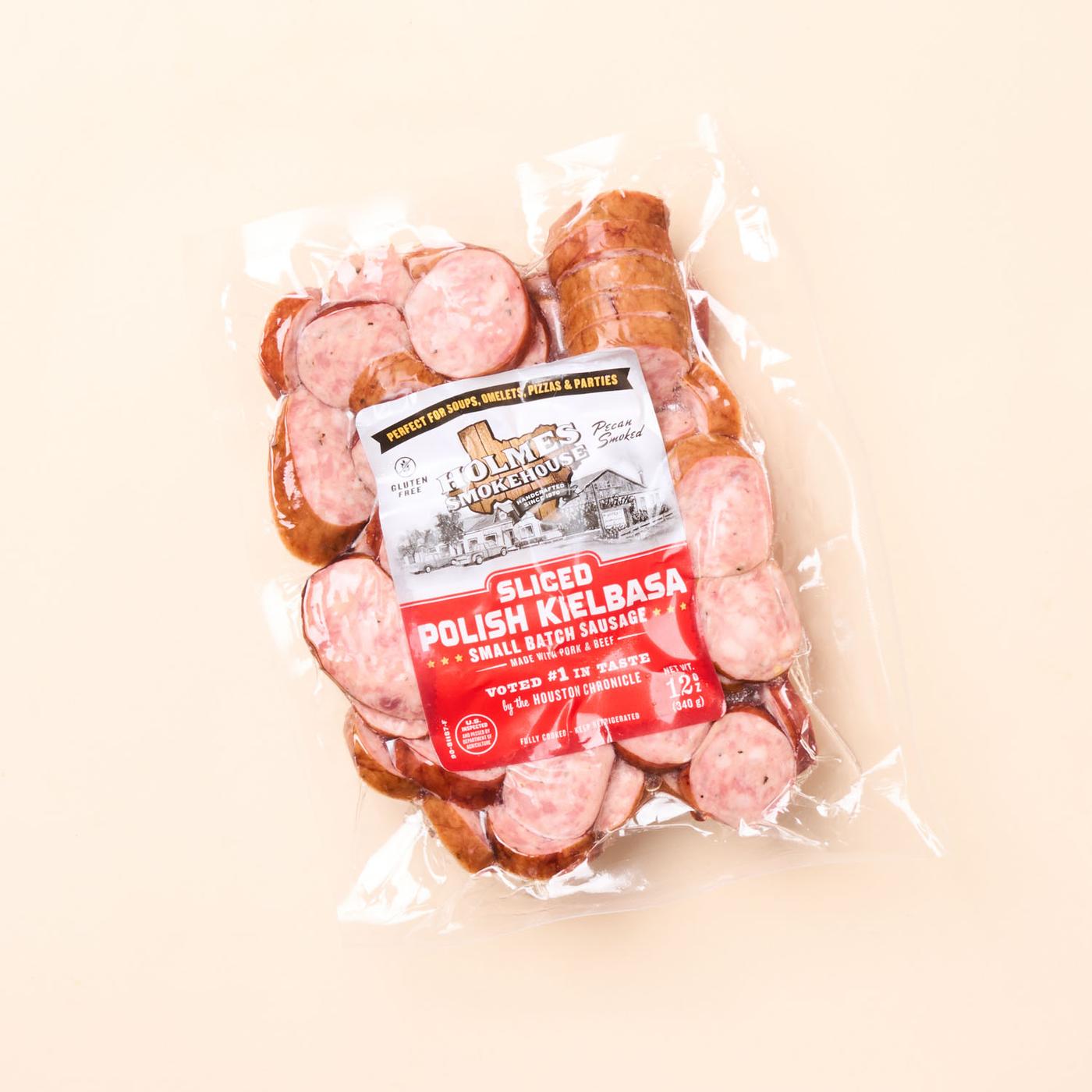 Get Holmes Smokehouse Polish Kielbasa Sausage, Sliced Delivered