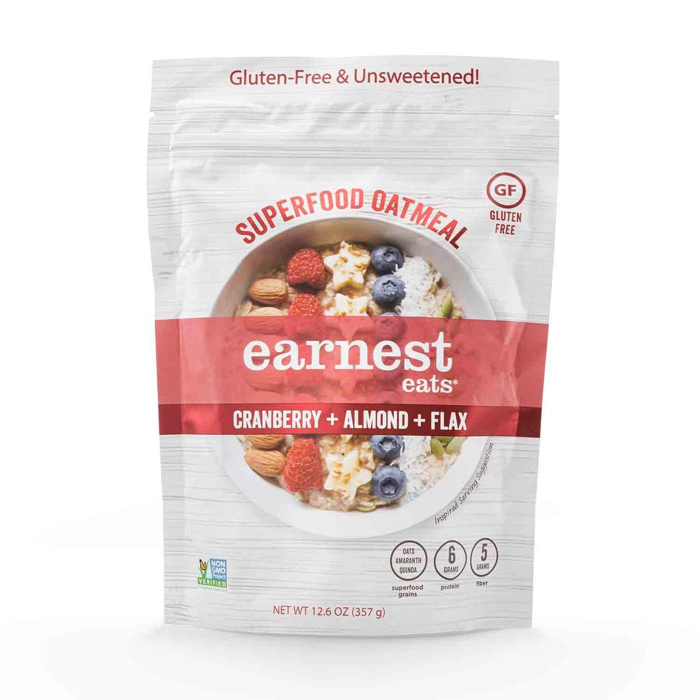 Get Earnest Eats Superfood Oatmeal, Cranberry, Almond, Flax Get Earnest Eats Superfood Oatmeal, Cranberry, Almond, Flax