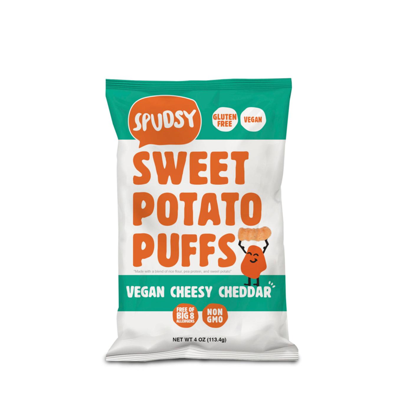 Vegan Sweet Potato Puffs, Cheesy Cheddar, 4 Oz