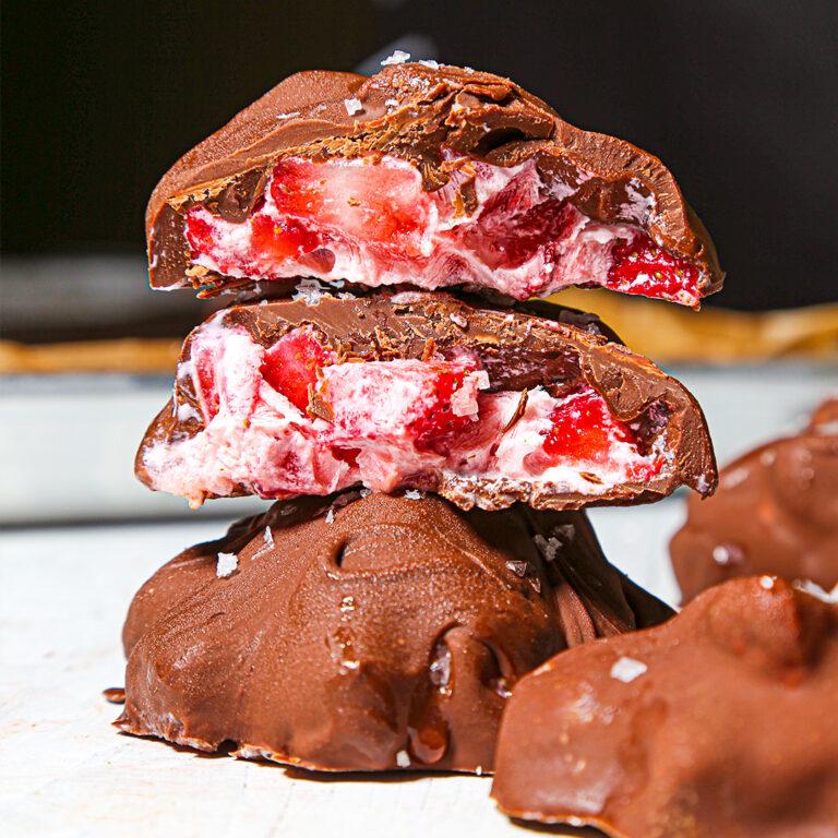 Yogurt bites. Sweet, tangy, fruity, frozen—and only 5 ingredients.