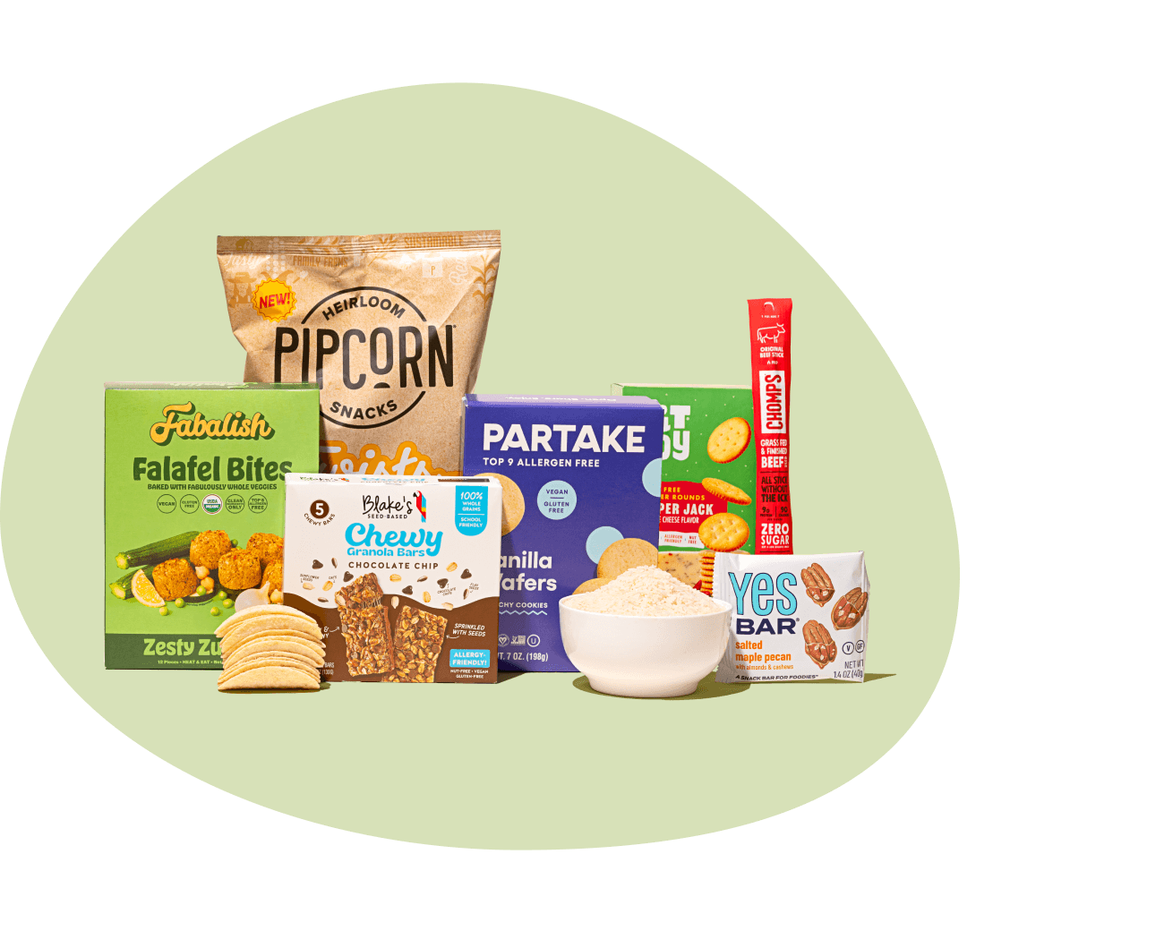Assortment of gluten free foods