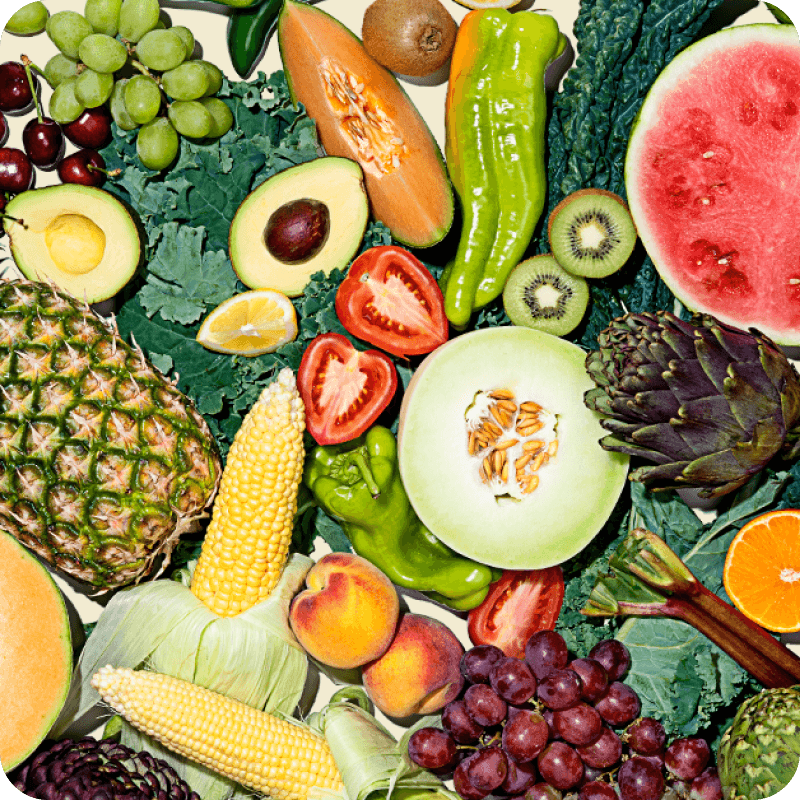 Assortment of produce